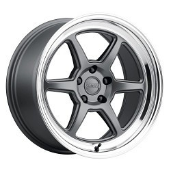 Kansei K14G Roku 5X112 18x9 12 Grey and Machined Lip