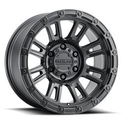 Raceline 956B Compass 5X110 17x8 30 Satin Black