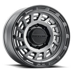 Raceline 957GB Halo 6X120 17x8.5 0 Gunmetal and Black Lip