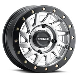 Raceline A12SB Squad 4X137 15x7 38 Silver and Black Ring