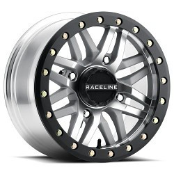 Raceline A91MA Ryno 4X156 15x7 10 Machined and Black Ring