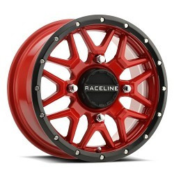 Raceline A94R Krank 4X137 14x7 10 Red and Black Lip