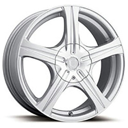 Ultra 403S Slalom 5X100/5x114.3 18x7.5 +45 Silver w/ Clear Coat