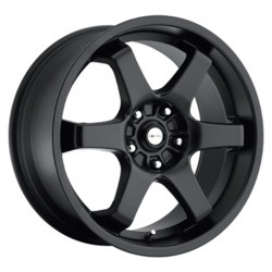 Focal 421B X 5X108/5x114.3 16x7 +42 Satin Black w/Satin Clear Coat