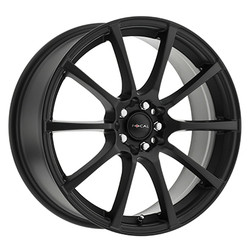 Focal 448SB F-20 4X100/4X108 17x8 +42 Satin Black w/Satin Clear Coat