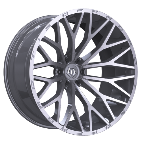 TIS 566BSM 6x139.7 22x10 -19 Brushed Silver | ThreePiece.us
