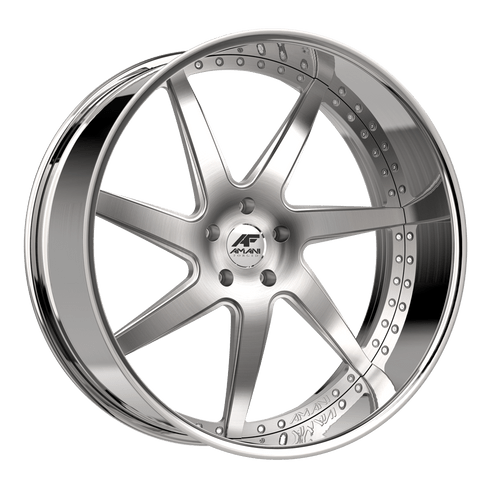 Amani Devine 5X127 26x9 +1 Brush center Chrome lip