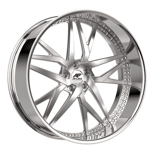 Amani Ikon 5x127 26x9 +1 Brush Center Chrome Lip