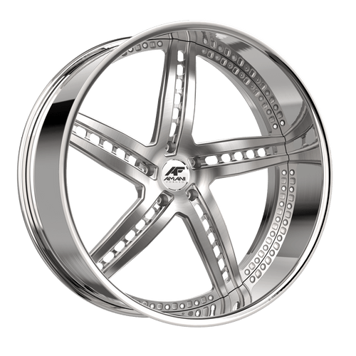 Amani Monero 5x127 26x9 +1 Brush Center Chrome Lip