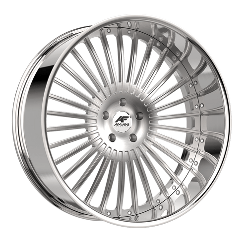 Amani R.E.A.L. 5x127 26x9 +1 Brush Center Chrome Lip