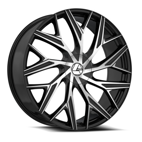 Azara AZA-527 5x114.3/5x120 18x8 +35 Gloss Black & Machined