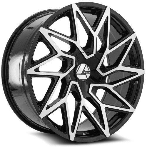Azara AZA-511 5x135 22x9.5 +25 Gloss Black & Machined