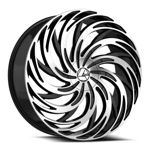 Azara AZA-531 6x135/6x139.7 28x9.5 +22 Gloss Black & Machined