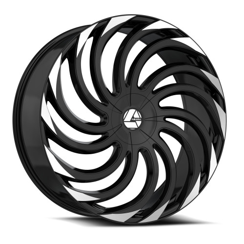 Azara AZA-534 6x135/6x139.7 28x9.5 +22 Gloss Black & Machined