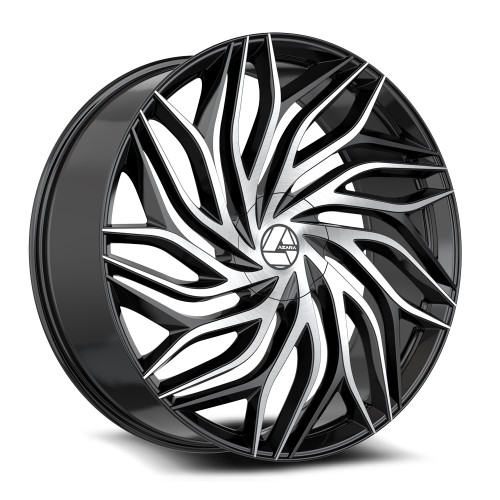 Azara AZA-537 6x135/6x139.7 30x9.5 +22 Gloss Black & Machined