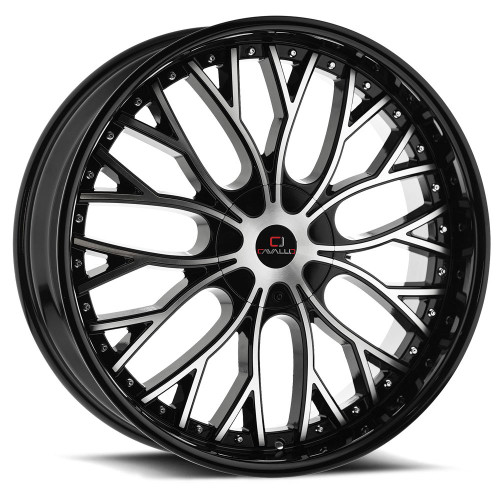 Cavallo CLV-33 5x100/5x114.3 18x8 +35 Gloss Black & Machined