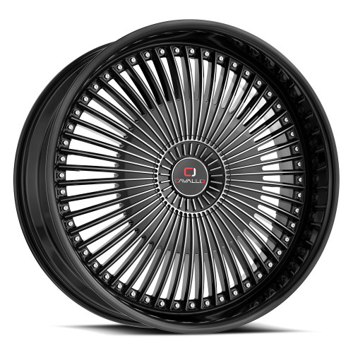 Cavallo CLV-41 5x100/5x114.3 18x8 +35 Gloss Black & Machined