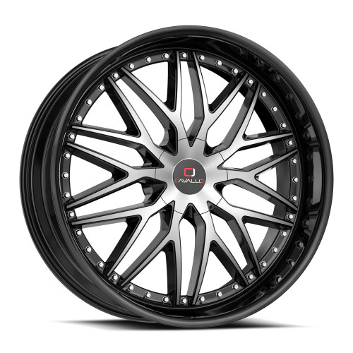 Cavallo CLV-46 5x100/5x114.3 18x8 +35 Gloss Black & Machined