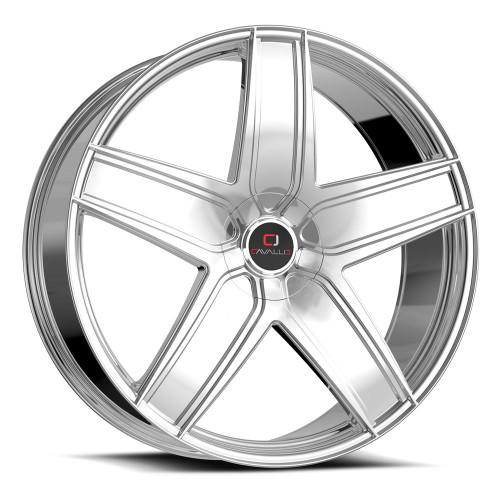 Cavallo CLV-31 5x110/5x114.3 22x8.5 +38 Chrome