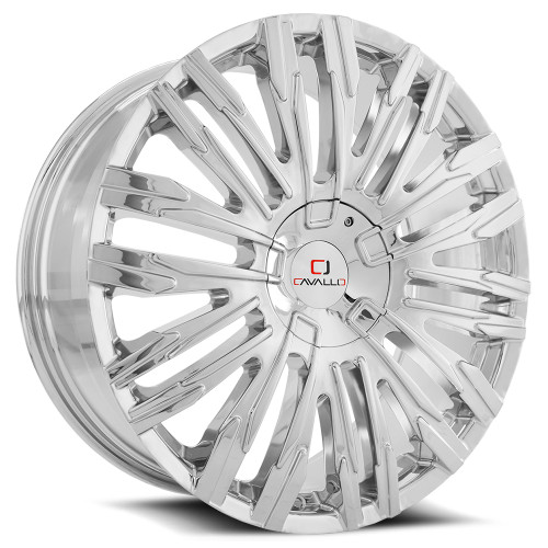 Cavallo CLV-28 5x115/5x139.7 22x9.5 +15 Chrome