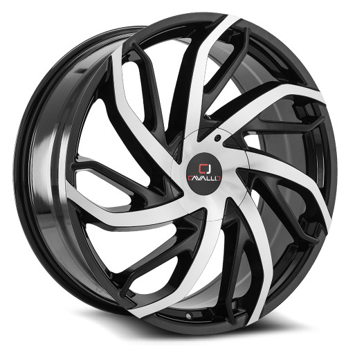 Cavallo CLV-29 6x135/6x139.7 24x9 +25 Gloss Black & Machined