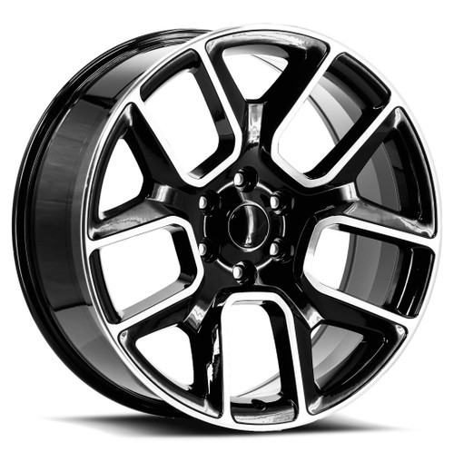 O.E. Revolution C-16 6x139.7 22x9 +24 Gloss Black & Machined