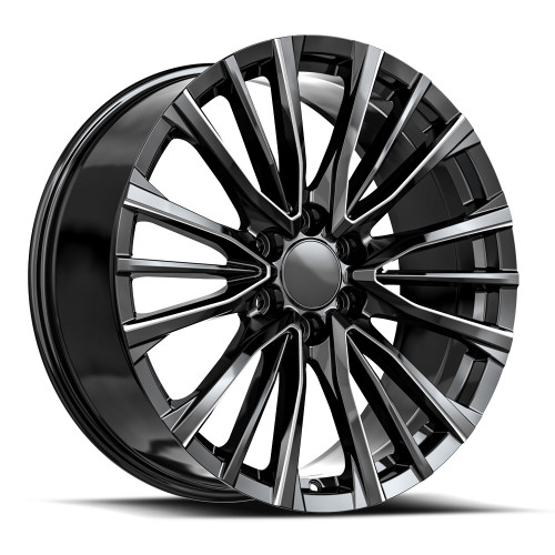 O.E. Revolution CAD-36 6x139.7 24x10 +31 Gloss Black & Milled