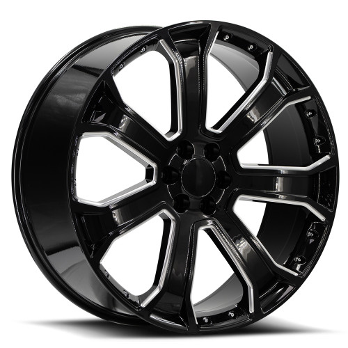 O.E. Revolution G-06 6x139.7 24x10 +31 Gloss Black & Machined