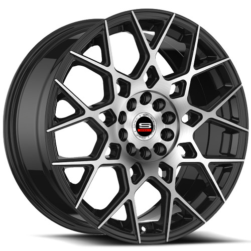 Spec-1 SP-52 4x100/4x114.3 17x7.5 +42 Gloss Black & Machined