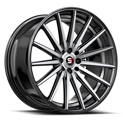 Spec-1 SP-69 5x100/5x114.3 19x8.5 +38 Gloss Black & Machined & Undercut