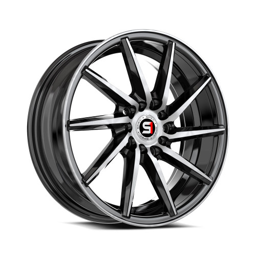 Spec-1 SP-74 5x100/5x114.3 16x6 +35 Gloss Black & Machined
