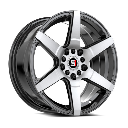 Spec-1 SPT-34 5x100/5x114.3 16x7 +30 Gloss Black & Machined