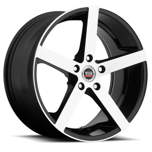 Spec-1 SP-10 5x114.3 19x10 +38 Gloss Black & Machined