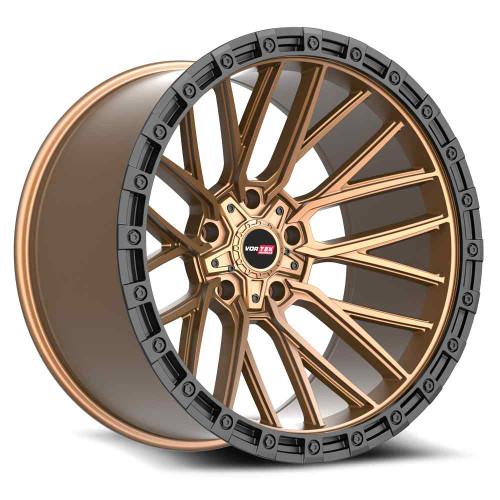 Vortek VRT-608 5x127/5x139.7 18x9 +0 Matte Bronze With Black Bead Ring