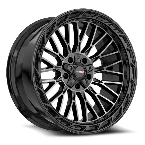 Vortek VRP-502 5x139.7/5x150 20x9 +0 Black Diamond Cut With Dark Tint
