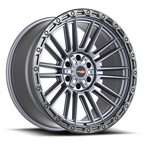 Vortek VRT-604 5x139.7/5x150 18x9 +18 Matte Titanium With Black Bead Ring