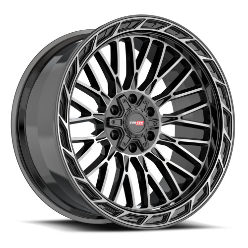 Vortek VRP-502 6x135/6x139.7 20x9 +18 Black Diamond Cut With Dark Tint