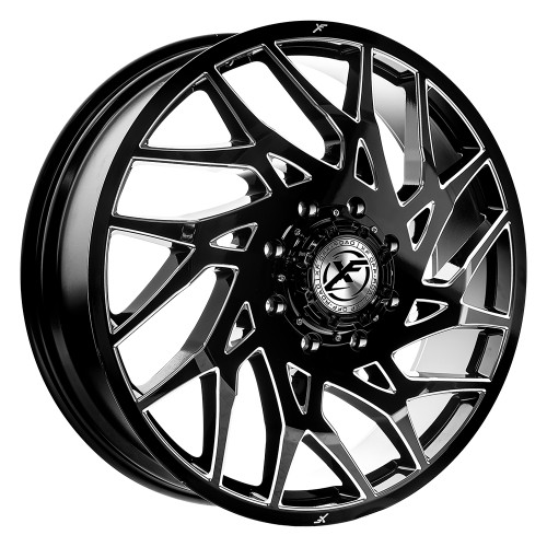 XF Dually XF-229 Dually 10x225 26x8.25 +110 Gloss Black & Milled