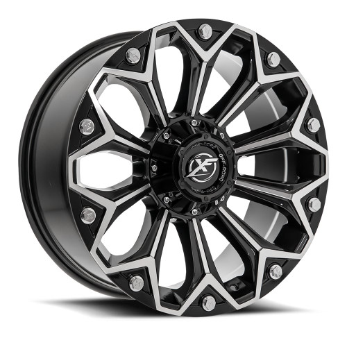XF Off-Road XF-212 5x114.3/5x127 22x12 -44 Gloss Black & Machined