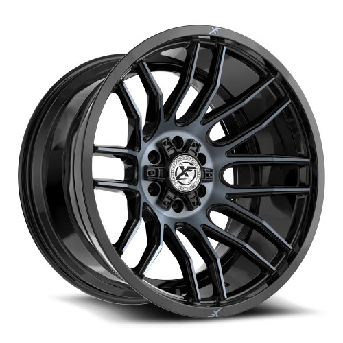 XF Off-Road XF-232 5x127/5x139.7 20x12 -44 Gloss Black & Machined Titanium Double Dark Tint