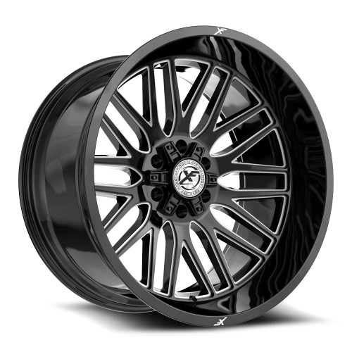 XF Off-Road XF-240 5x127/5x139.7 24x14 -76 Gloss Black & Milled