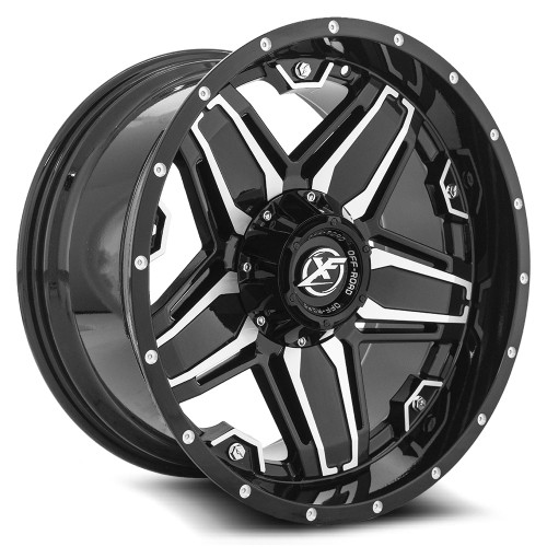 XF Off-Road XF-223 5x139.7/5x150 20x12 -44 Gloss Black & Machined