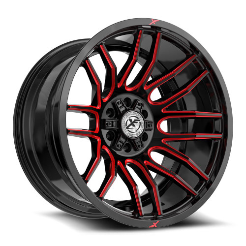 XF Off-Road XF-232 6x135/6x139.7 18x9 +0 Gloss Black & Red Milled