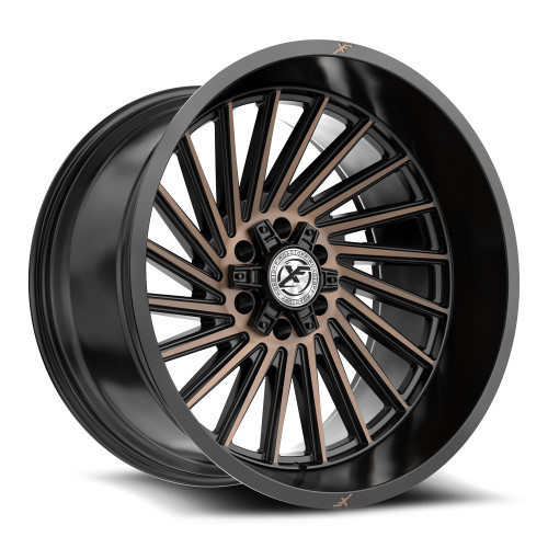 XF Off-Road XF-239 6x135/6x139.7 24x12 -44 Satin Black & Bronze Machined Double Dark Tint
