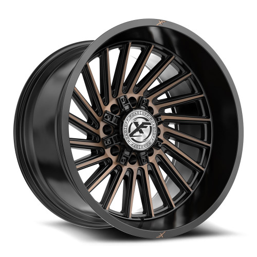 XF Off-Road XF-239 8x170/8x180 22x12 -44 Satin Black & Bronze Machined Double Dark Tint