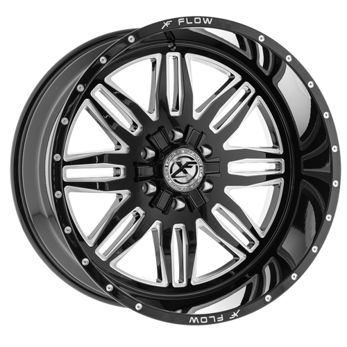 XFX Flow XFX-303 5x114.3/5x127 22x12 -44 Gloss Black & Milled