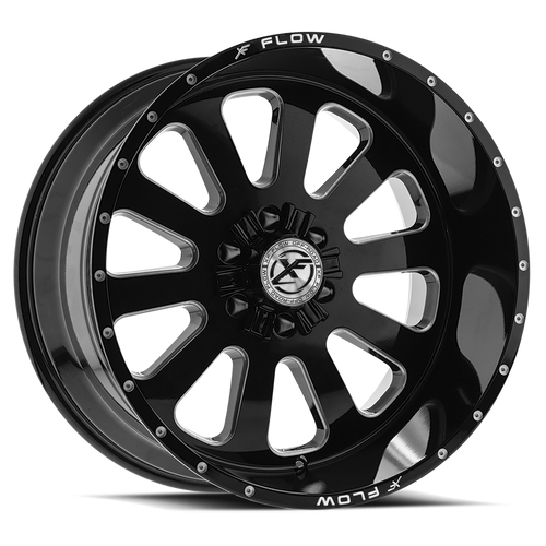 XFX Flow XFX-302 5x127/5x139.7 26x12 -44 Gloss Black & Milled