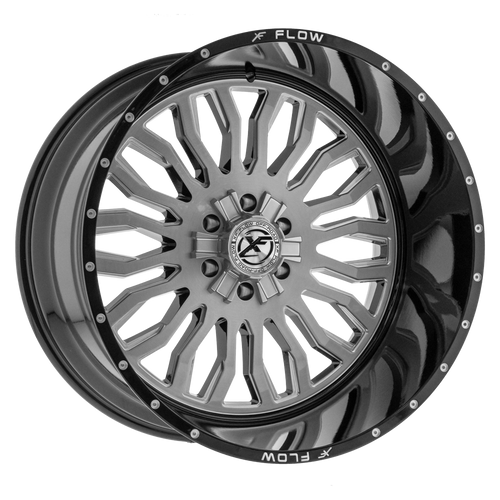XFX Flow XFX-305 5x127/5x139.7 24x14 -76 Brushed & Milled With Black Lip