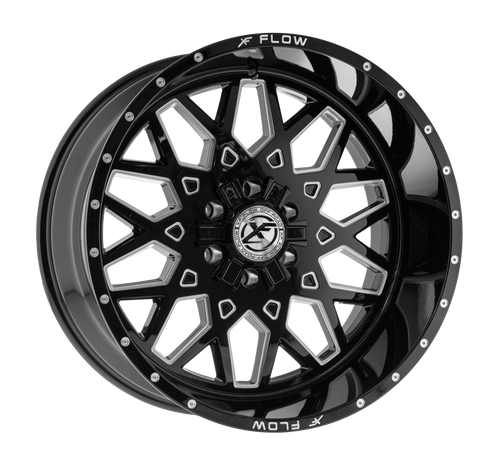 XFX Flow XFX-307 5x127/5x139.7 26x12 -44 Gloss Black & Milled
