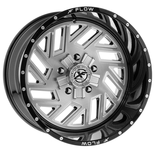 XFX Flow XFX-304 5x127/5x139.7 22x12 -44 Brushed & Milled With Black Lip